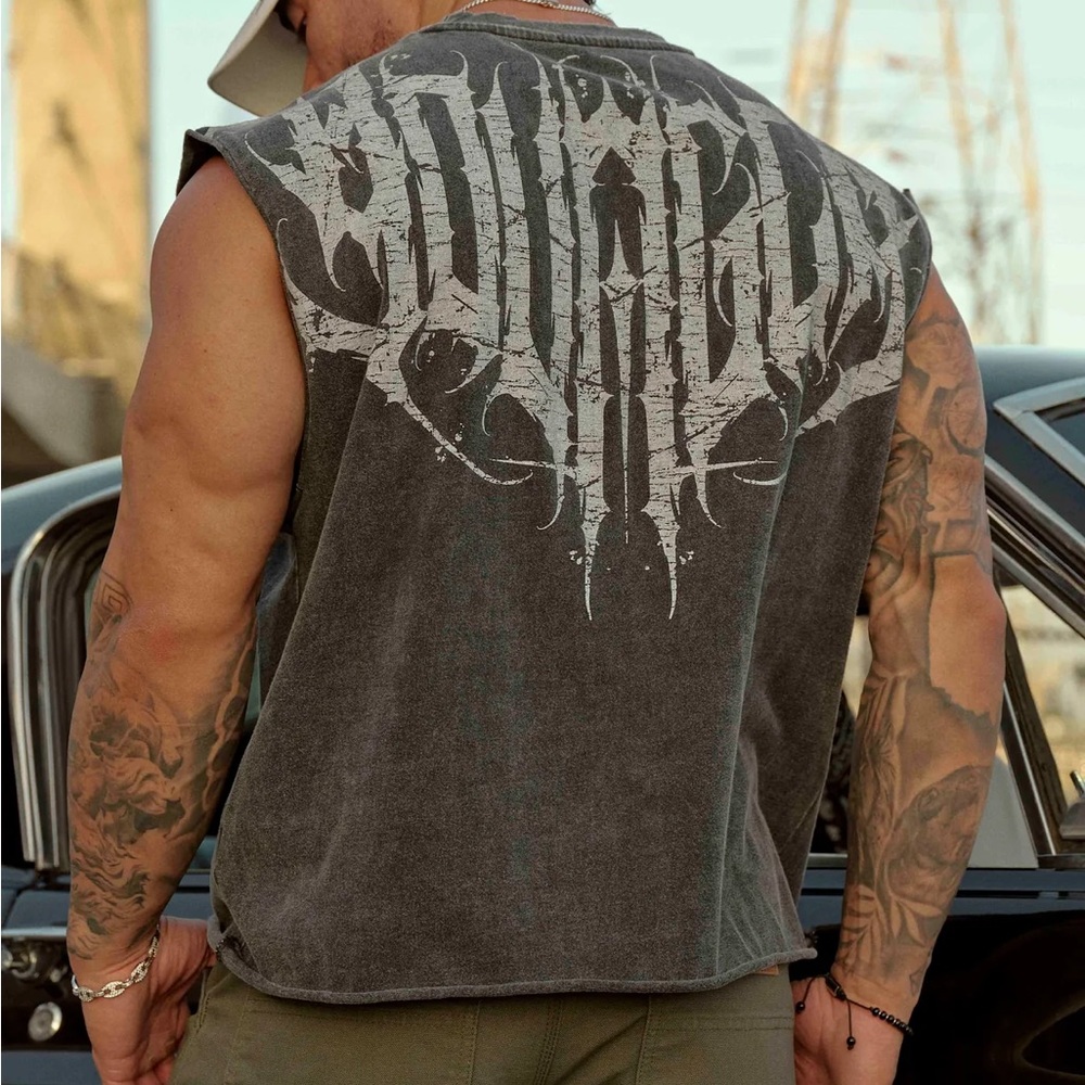 Young La Anarchy Cropped Tanks